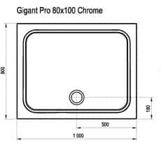    RAVAK Galaxy Gigant Pro Chrome 100x80