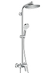 Душевая система Hansgrohe Crometta S 240 Showerpipe со смесителем д/душа, верхний и руч.душ 27269000