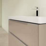 Тумба под раковину Villeroy&Boch Subway 3.0 772х478х576мм, подсветка, 2 ящика, Taupe C574L0VM