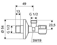 ������� ������� Schell Comfort 1/2"�-1/2"� ��� ���������� � �/� �����   52170699