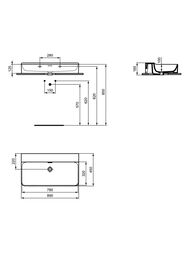 ���������� Ideal Standard CONCA (800�450) ���� , ��� ��������� ��� ���������, � ��������� T382801