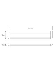 Полотенцедержатель-штанга двойной WasserKRAFT Kammel K-8340
