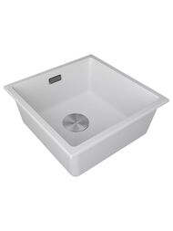 Мойка LUMI 45UNI, IT-GRANIT, LU45-WH, белый, 455х460, Paulmark