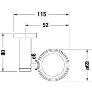 ������ ��� ������ ����� DURAVIT D-Code ���������, ������, ����: ����/������� ������ 0099201000