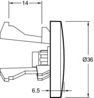 �������� ��� �������� Jacob Delafon E4061-BL 36�36 ��, �������, ����: ������