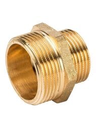 Ниппель STOUT 1.1/4"х3/4"НН, переходной, латунь,  SFT-0003-011434