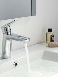 Смеситель для раковины Aquatek Бетта AQ1110CR однозахватный, излив 98мм, б/дон. клап., цвет: хром