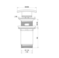 ������ ������ ��� �������� � ��������� 1 1/4 WONZON & WOGHAND, ������ ������� WW-88SS08-MB