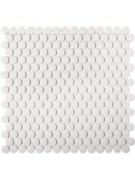 Мозаика керамическая Starmosaic Homework Penny Round White Antislip (309х315) белая JNK81011 (шт.) — миниатюра 1