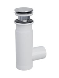 Уценка! Сифон Prevex EasyClean 1.1/4" для раковины click-clack белый, легкая прочистка, 151241 - уценка. — миниатюра 1
