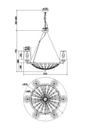��������� ���������� Maytoni Pantheon (�������) H021PL-06CH, IP20, E14�8, ����