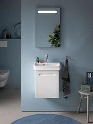 Умывальник подвесной Duravit No.1 450х350х140мм, перелив, отверстие под смеситель, белый 07434500002