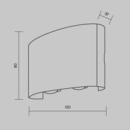 ������������� ��������� Maytoni Strato (������) O417WL-L4B3K, 3000� 4�� IP 54, ������