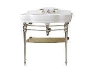 Раковина с консолью Devon&Devon Melody Junior (865х960х575) DEMELODYJRBI1FCRTR, цвет хром