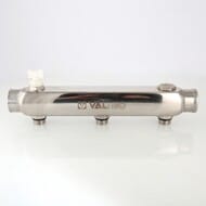 Коллектор VALTEC 1.1/2" на 3 выхода, 3/4"Н с м-о расст вых. 100мм, нерж. сталь, VTc.510.SS.080503 — миниатюра 3