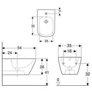 ���� ��������� Geberit Smyle Square (350�540�260) � ���������� ��� ���������, ��������� 500.209.01.1