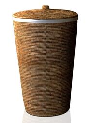 Корзина для белья Decor Walther BASKET WB 400х400х650 с крышкой, ротанг темный 0922392
