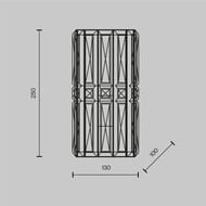 ��������� ���������� Maytoni Facet (�����) MOD094WL-01CH, 60��, IP20, E14, ����