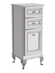 Комод Caprigo Фреско bianco alluminio 418х1020х394 правый 10661R-B016 — миниатюра 1