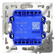 Переключатель встраиваемый проходной VOLTUM S70 двухклавишный, 10А, шелк VLS020304