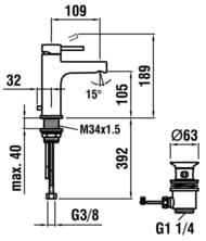 ��������� Laufen TWINPLUS ��� �����������, �������������, ������ ������, ���� 3.1162.1.004.111.1