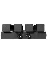 Дизайн-радиатор STOUT Tube Quadro 4 секц. ниж.центр.подкл. QV40-1750-4 CU RAL1T103S9005черн.мат.муар