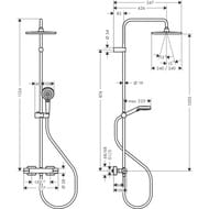 ������� ������� Hansgrohe Vernis Shape Showerpipe 240 � �����������, ������ ������� 26427670