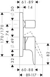 ��������� Axor Citterio M 34427 ��� �����/���� ������������, �� ���������� �������� �����������