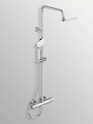 Душевая система Ideal Standard CERATHERM T100 A7240AA смеситель термостат для душа, верх душ квадрат