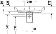 ���������� ��������� Duravit No.1 800�460�175��, �������, ��������� ��� ���������, ����� 23758000002