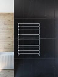 GROTA ECO FORTE Полотенцесушитель "Лесенка" 630x900 полиров. нерж. сталь, диаг./ниж. подкл. D-1/2"