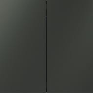 Выключатель с самовозвратом двухклавишный Voltum S70 VLS020606, титановый