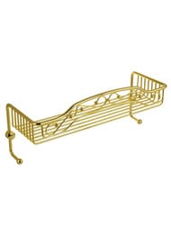 Migliore Complementi Полка-решетка с двумя крючками 40x15x15 см золото ML.COM-50.701.DO