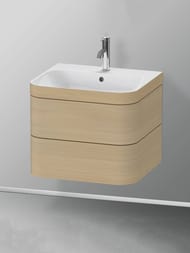 Тумба с раковиной Duravit Happy D.2 Plus 575х468х490 2 ящика, дуб средиземноморский HP4635O7171 — изображение 2