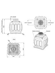 Кабельный колодец Polimer Group КС-5 (1710х1500) пластиковый, черный