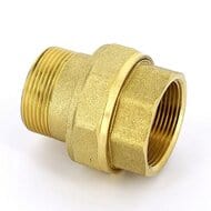 Американка прямая НВ 1 1/2" с плоской прокладкой, латунь 656G6000 — миниатюра 1