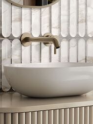 Плитка настенная Gracia Ceramica Капелла бел низ 03 (1-й сорт) (250х400) белая 010100001556 (кв.м.) — изображение 2