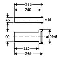 GEBERIT �������������� �������� ��� ���������� �������, ���, ����� 26,5 �� 152.438.46.1