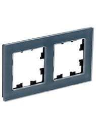 Рамка Systeme Electric ATLASDESIGN 2 поста, стекло, грифель ATN360702