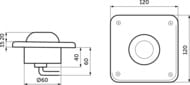 ������� ����� ��� ����������� Ideal Standard SEPTA PRO FOOT ��������������, ��������� R0138MY
