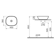 �������� Vitra Plural (450�450�135) ���������, ����������������� ��������,����� ���. 7810B401-0016