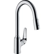 Смеситель Hansgrohe Focus M42 для кухни 220 мм вытяжной поворотный излив хром 71820000