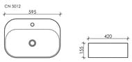 �������� ��������� Ceramicanova Element 595�420�155 ��������, ���. ��� ���������, ����� CN5012