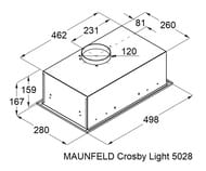 ������� Maunfeld Crosby Light 5028 White (495x280x167) 850 �3/� , ����� ��-00022178