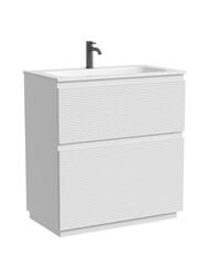 Тумба под раковину Sancos Folk Floor FL80FW 790х445х850 напольная, с 2-мя ящиками, цвет: Bianco