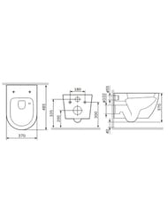 Унитаз подвесной AM.PM Like AquaSpin 2.0 с сиденьем с микролифтом C801901SC