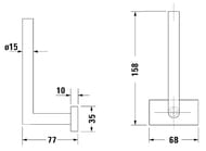 ��������� ��� ��������� ������ DURAVIT Karree ��������� ������, ����: ���� 0099561000