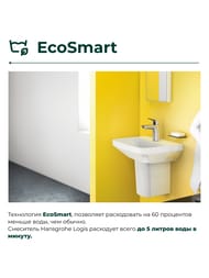 ��������� Hansgrohe Logis 71107 ��� �����������, ������������� �����, ������� ������ PushOpen