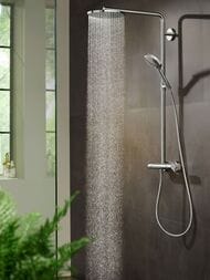 Душевая система Hansgrohe Raindance Select S 240мм 1 тип струи, Showerpipe с термостатом 27633000 — изображение 3