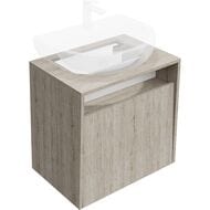 Тумба под раковину KERAMA MARAZZI PRO подвесная с ящиком 600х430х570, корич., PRO.60.1\OAK.O
